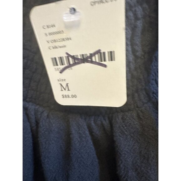 Free People Smocked Mini Dress This Is Everything Black Boho Sz Medium NEW - Picture 6 of 12